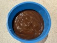 tortino banana, cacao e gocce in friggitrice tortino banana, cacao e gocce in friggitrice