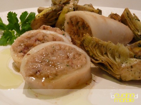 calamari ripieni al tonno