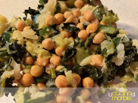 ceci zucchine cavolo nero