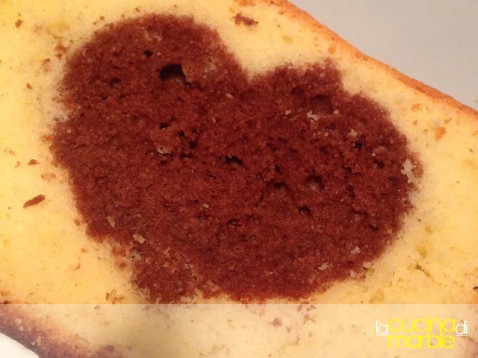 plum cake con il cuore