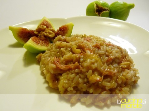 risotto fichi e noci