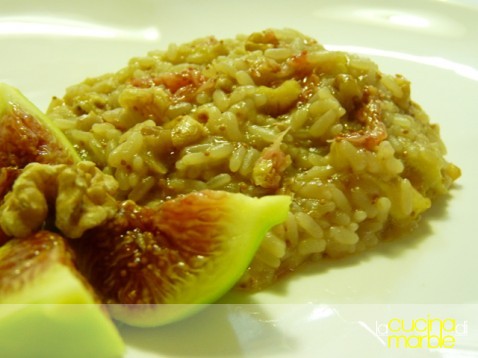 risotto fichi e noci